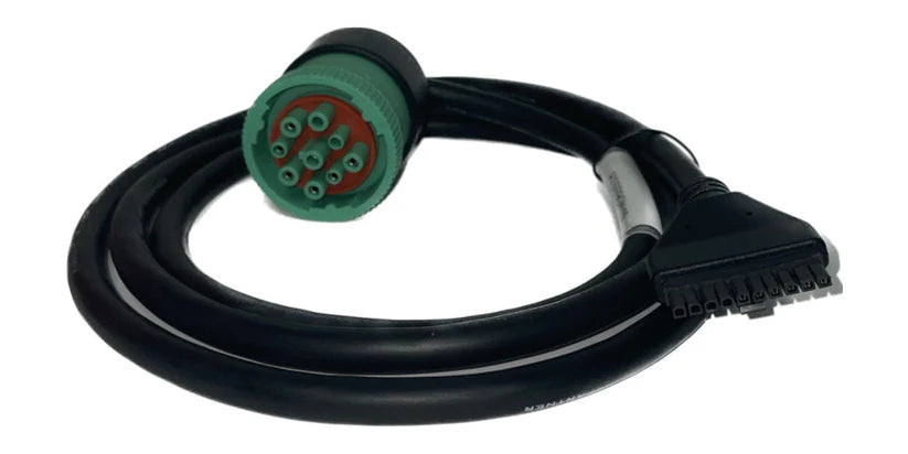 Round Green 9 Pin Connector